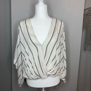 Free People top, NWT, stripe, silky, flowy